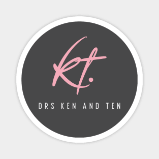 Drs. KT. (pink/white letters) Magnet